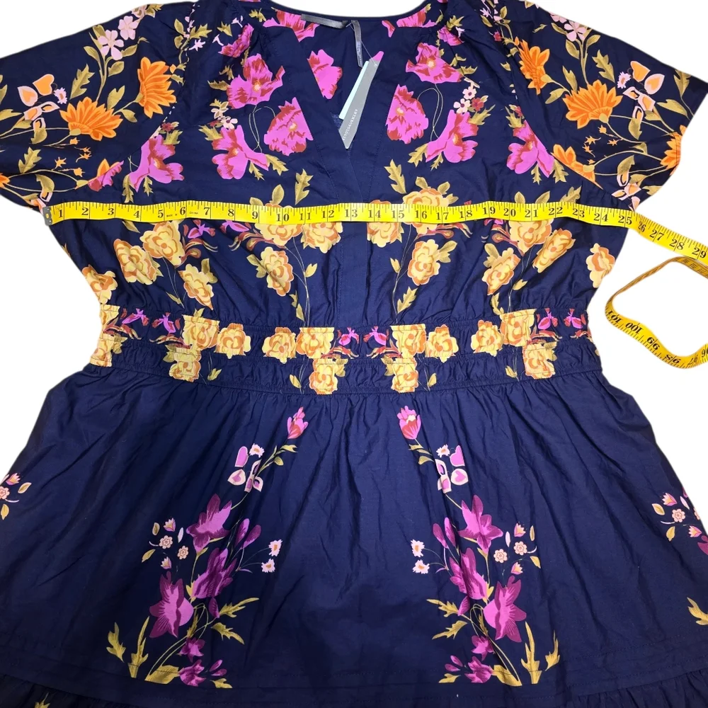 NWT Anthropologie The Somerset Maxi Dress Size 2X Navy Blue Blueberry Pockets - Picture 9 of 12